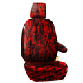 SINGLE FORD TRANSIT CUSTOM 2013 - 2022 FULLY TAILORED VAN DRIVER SEAT COVER RED CAMOUFLAGE