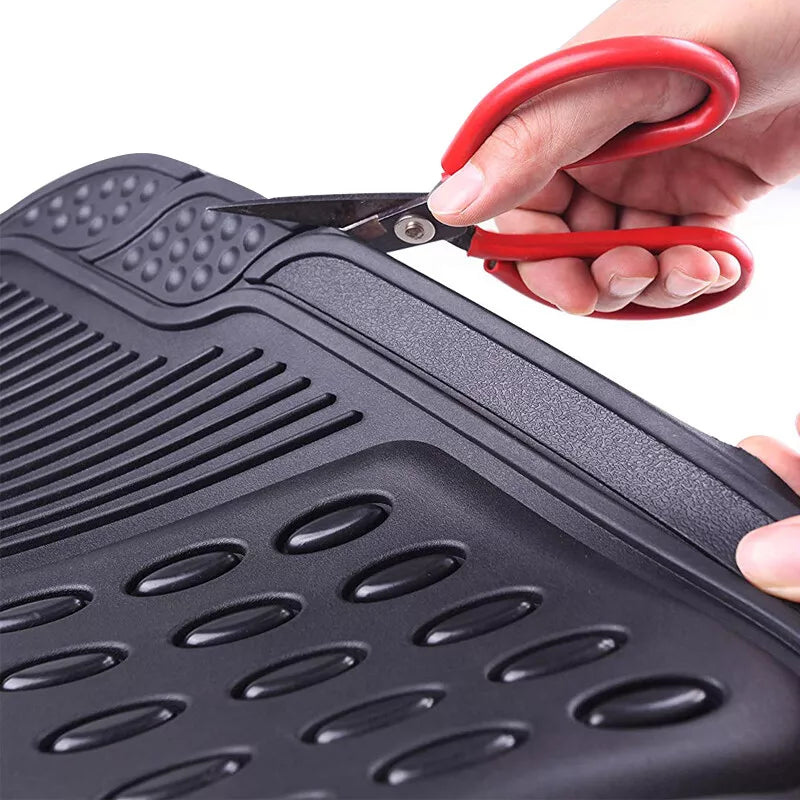 Universal Rubber Car Mats Set Heavy Duty Durable 4 PIECE