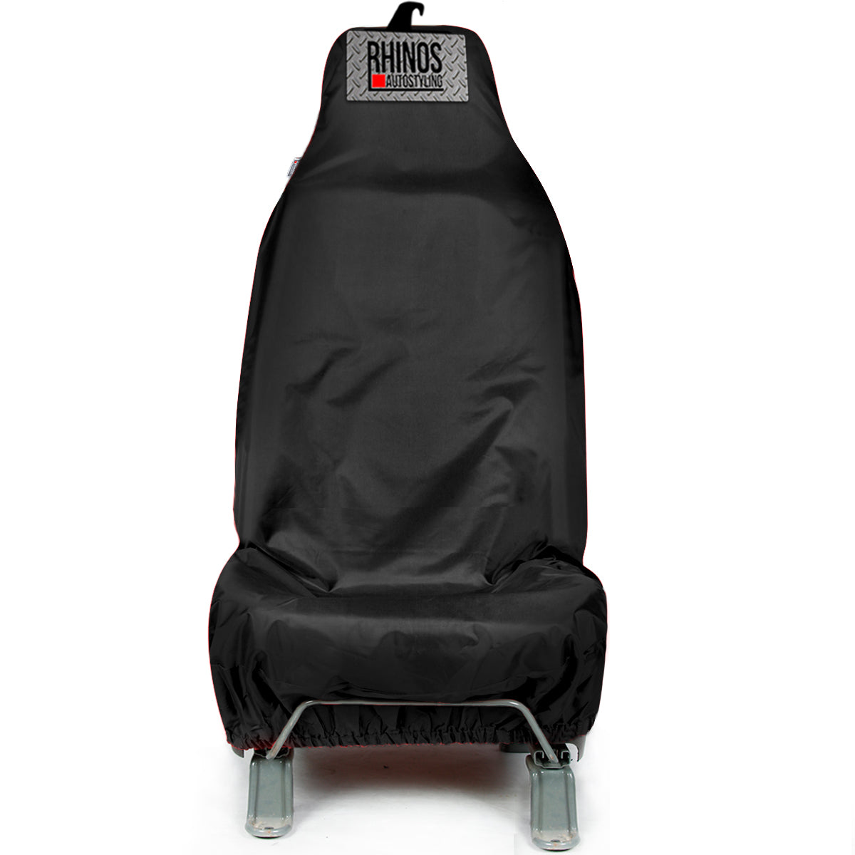 Single Heavy Duty Driver Captain Passenger Van Car Seat Cover Protector Waterproof BLACK x Front