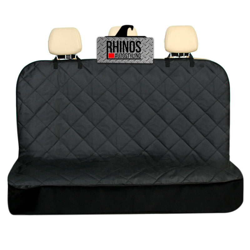 Heavy Duty Black Premium Quilted Dog Cat Pet Hammock Rear Seat