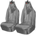 Heavy Duty Grey Waterproof Seat Covers 2 x Fronts
