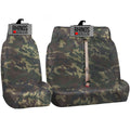 Heavy Duty Single and Double Passenger Van Seat Covers - 2+1 - Camo Green