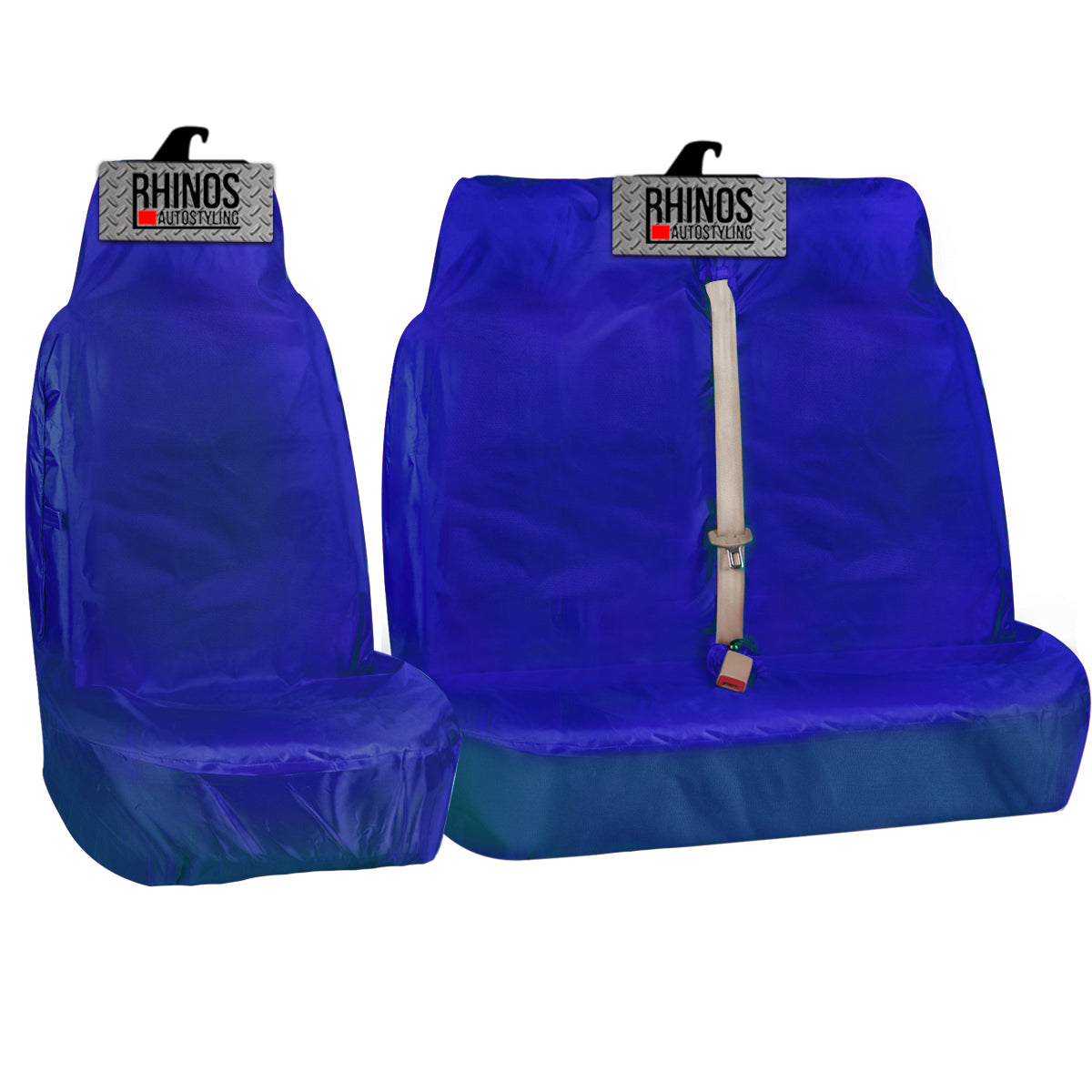 Heavy Duty Single and Double Passenger Van Seat Covers - 2+1 - Camo Grey
