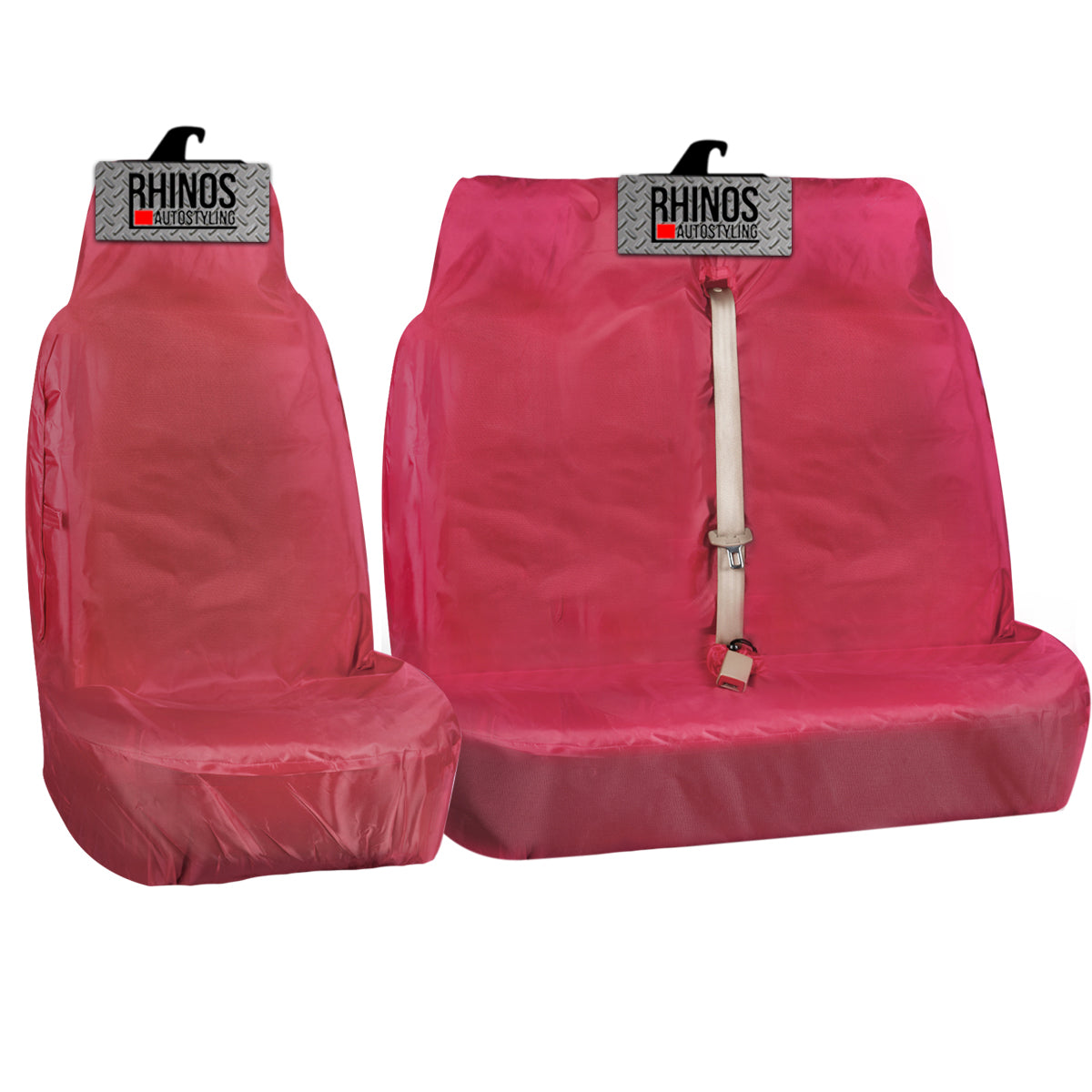 Heavy Duty Single and Double Passenger Van Seat Covers - 2+1 - Camo Grey