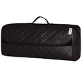 Durable Boot Tidy Tool Declutter Organiser Compact Storage Car Trunk Anti Slip Bag Leather Quilted Black