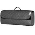 Durable Boot Tidy Tool Declutter Organiser Compact Storage Car Trunk Anti Slip Bag Leather Quilted Grey